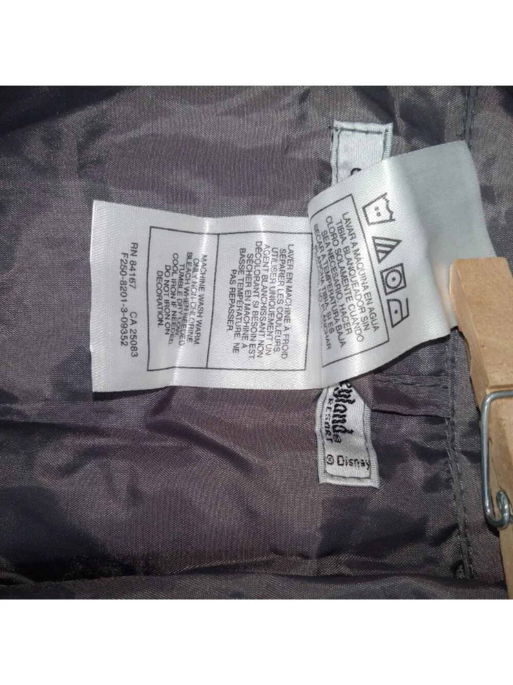 Disney Parks Mens Blue Gray Packable Jacket Size M Pullover Windbreaker Walt - Picture 13 of 14